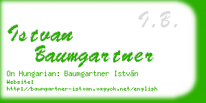 istvan baumgartner business card
